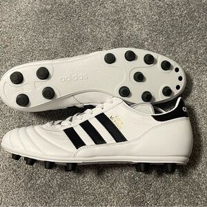 Adidas Men's White and Black Copa Cleats